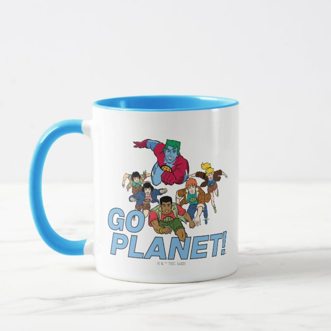 Captain Planet and the Planeteers - Go Planet! Mug (Left)