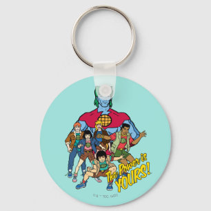 Captain Planet Group Graphic - The Power Is Yours! Key Ring