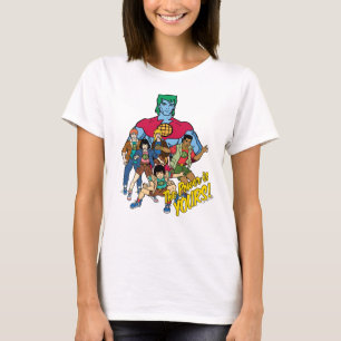 Captain Planet Group Graphic - The Power Is Yours! T-Shirt