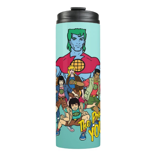 Captain Planet Group Graphic - The Power Is Yours! Thermal Tumbler (Front)