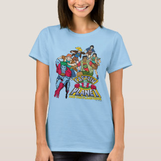 Captain Planet & the Planeteers Group Logo Graphic T-Shirt