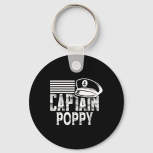Captain Poppy - Sailing Captain Hat Boat Owner Boa Key Ring