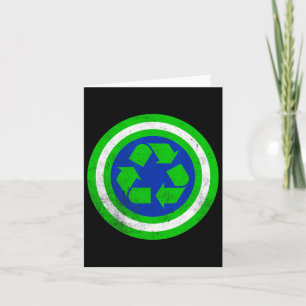Captain Recycle Earth Day  Card