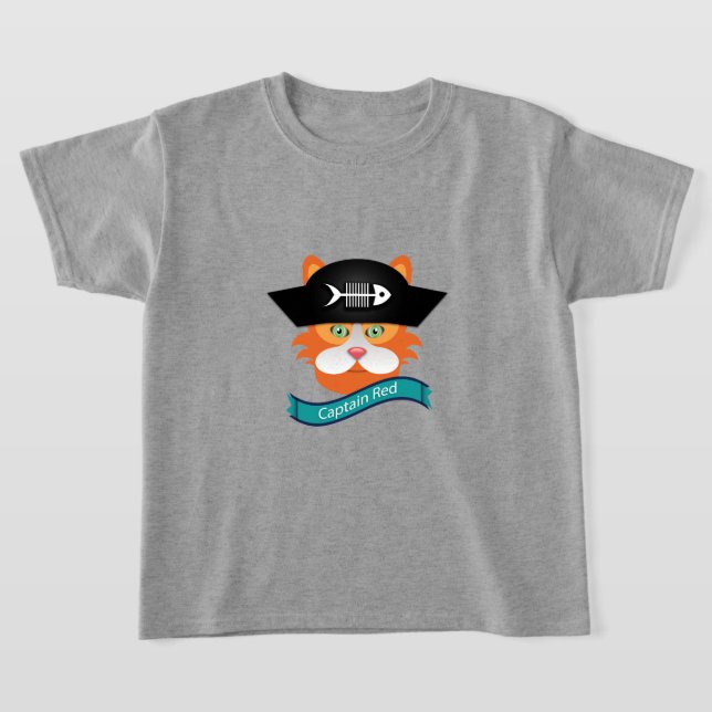 Captain Red - Kids' Basic T-Shirt (Laydown)