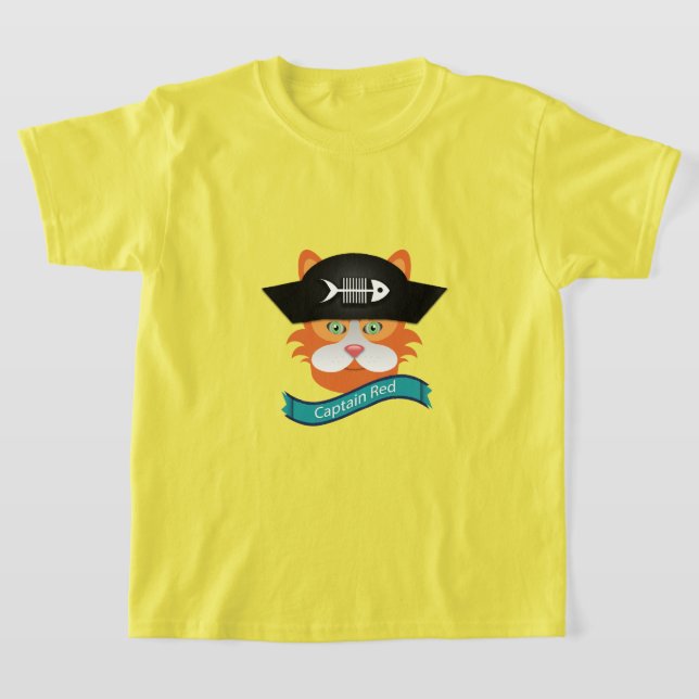 Captain Red - Kids' Basic T-Shirt (Laydown)