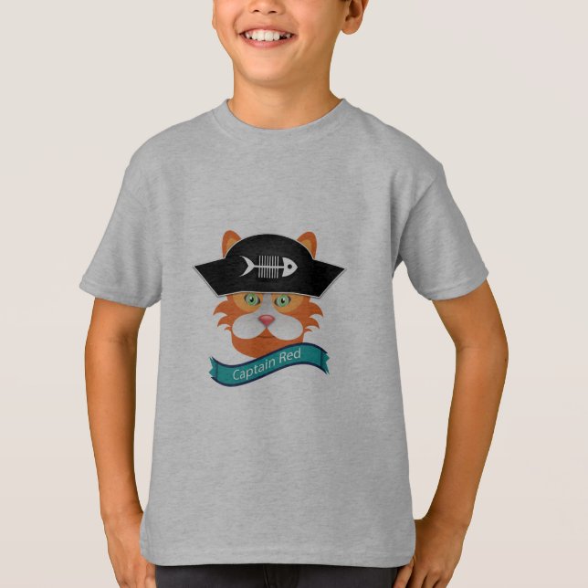 Captain Red - Kids' Basic T-Shirt (Front)