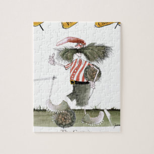 captain red white stripes jigsaw puzzle