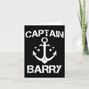 Captain Rry Funny Birthday Personalised Surname Cl Card