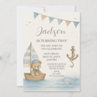 Captain’s Nautical Birthday Invitation