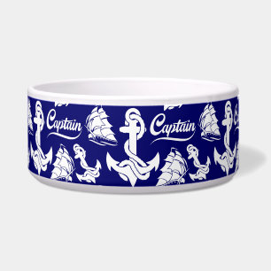 Captain Sailboat Anchor Nautical Design