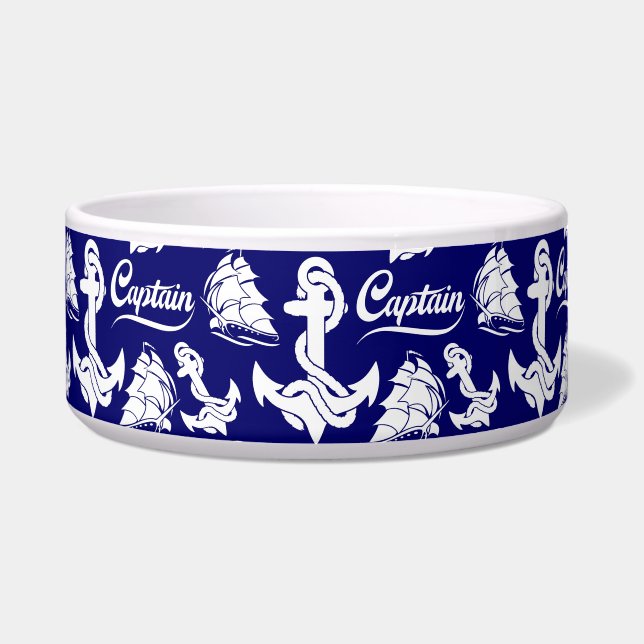 Captain Sailboat Anchor Nautical Design (Front)