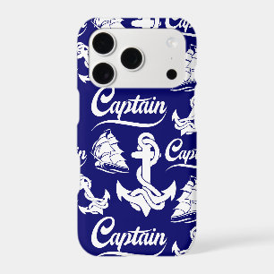 Captain Sailboat Anchor Nautical Design
