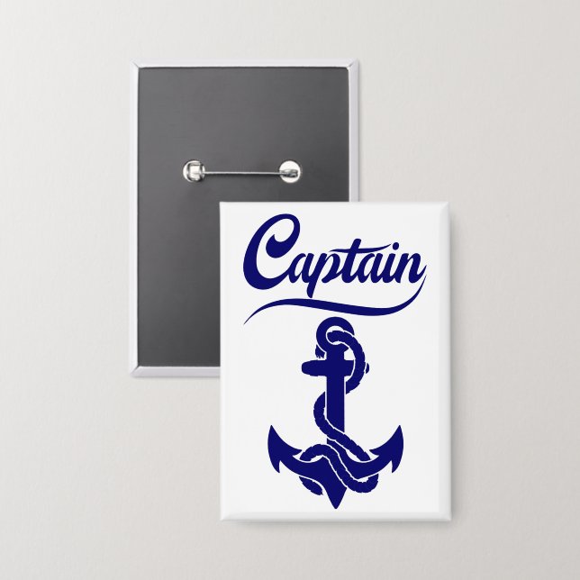 Captain Sailboat Anchor Nautical Design (Front/Back)
