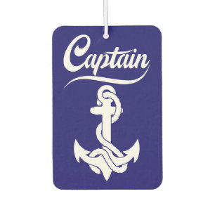 Captain Sailboat Anchor Nautical Design Car Air Freshener