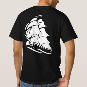 Captain Sailboat Anchor Nautical Design T-Shirt