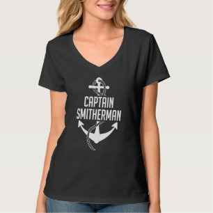 Captain Sailing Boat Boating Sailing Nautical Anch T-Shirt