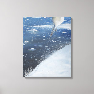 Captain Scott Antarctica's first Aeronaut. 4th Canvas Print