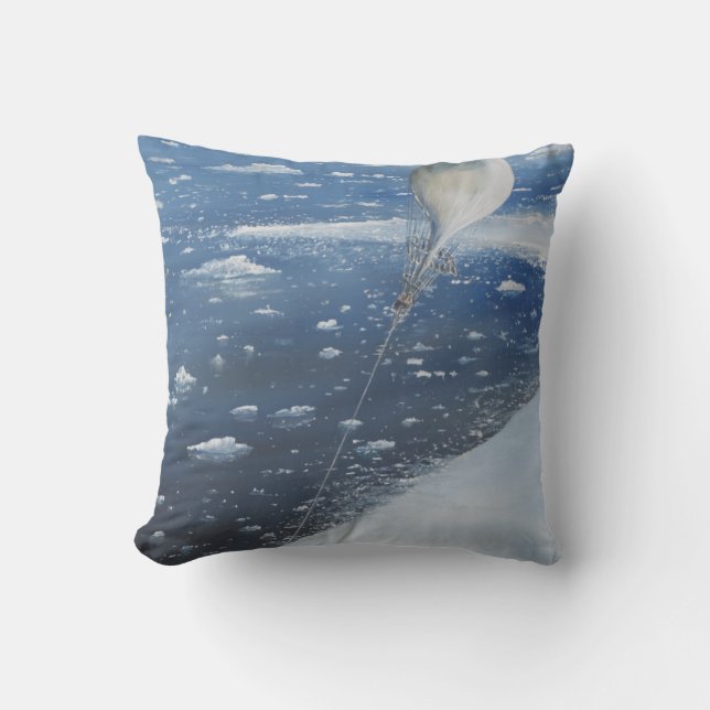 Captain Scott Antarctica's first Aeronaut. 4th Cushion (Front)