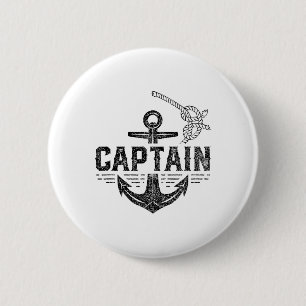 Captain Ship Boat Owner Skipper Lover 6 Cm Round Badge