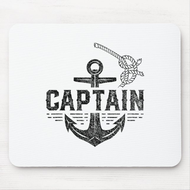 Captain Ship Boat Owner Skipper Lover  Mouse Pad (Front)