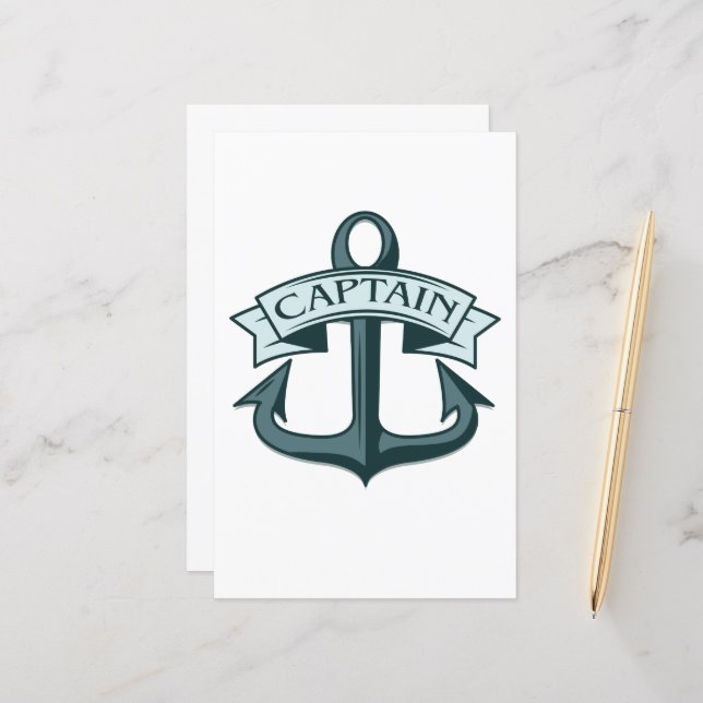 Captain Ships Anchor (Front/Back In Situ)