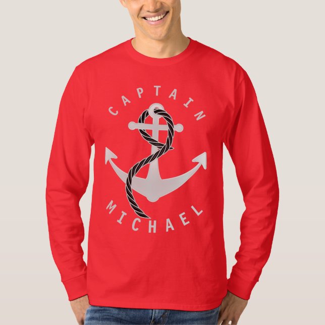 Captain Shirt Anchor Personalised (Front)