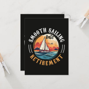 Captain Smooth Sailing into Retirement Invitation