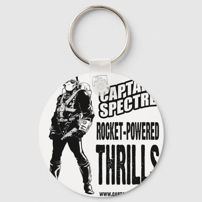 Captain Spectre and the Lightning Legion Key Ring (Front)