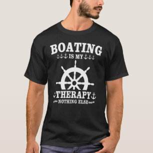 Captain Sports Boat Sailing Sailing Boat Motor Boa T-Shirt