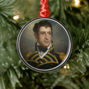 Captain Stephen Decatur Metal Tree Decoration
