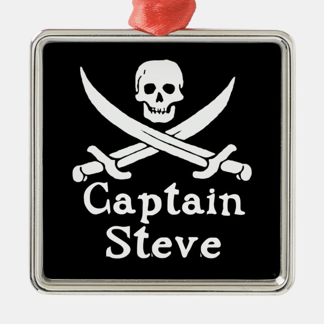 Captain Steve Metal Tree Decoration (Front)