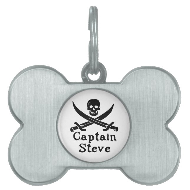 Captain Steve Pet Name Tag (Front)