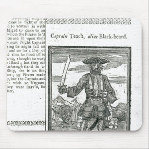 Captain Teach, Alias Black Beard Mouse Pad