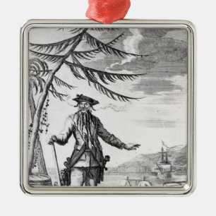 Captain Teach, commonly called Blackbeard Metal Tree Decoration