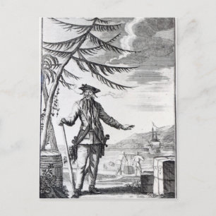 Captain Teach, commonly called Blackbeard Postcard