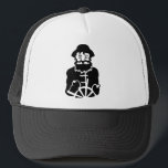 Captain Trucker Hat<br><div class="desc">Black silhouette of an old captain.</div>