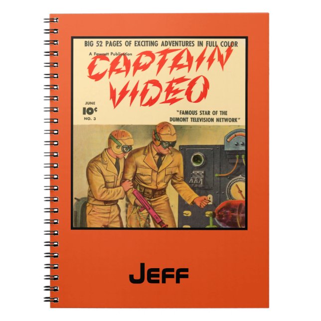 Captain Video Spiral Notebook (Front)