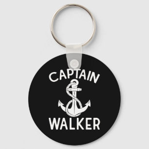 Captain Walker Ship Boating Yacht Boat Anchor  Key Ring