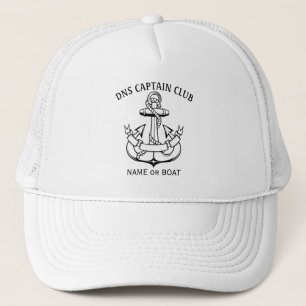 Captain Your Boat Name  Trucker Hat