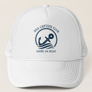 Captain Your Boat Name  Trucker Hat