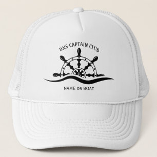 Captain Your Boat Name  Trucker Hat