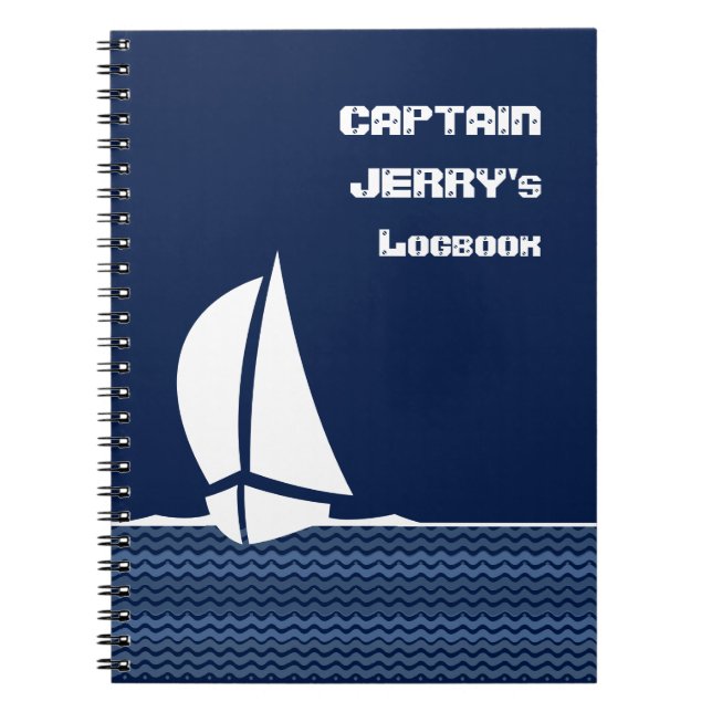 Captain (your Name) Logbook Notebook (Front)