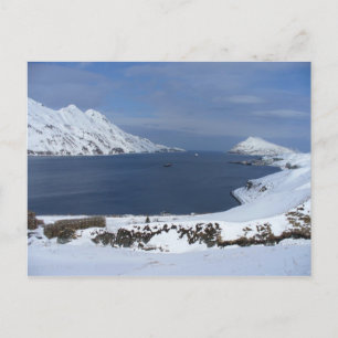 Captain's Bay in Winter, Unalaska Island Postcard