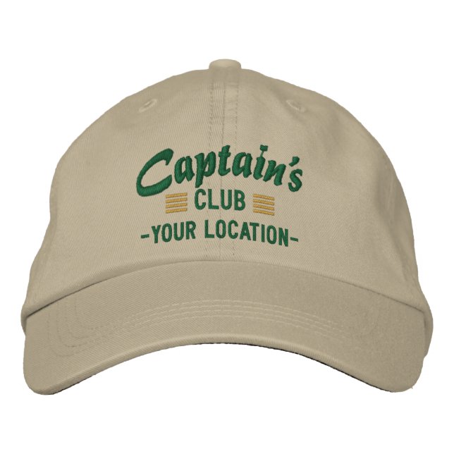 Captain's CLUB Personalise it Embroidered cap (Front)