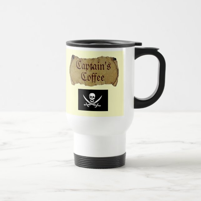 Captain's Coffee v 2.0 Travel Mug (Right)