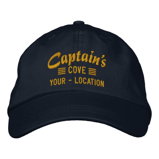 Captain's COVE Personalise it Embroidered cap (Front)