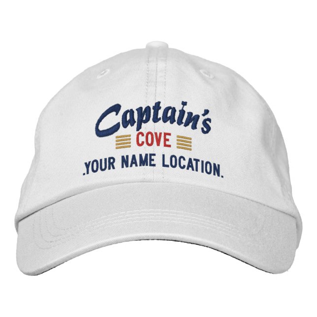 Captain's COVE Personalise it Embroidered cap (Front)