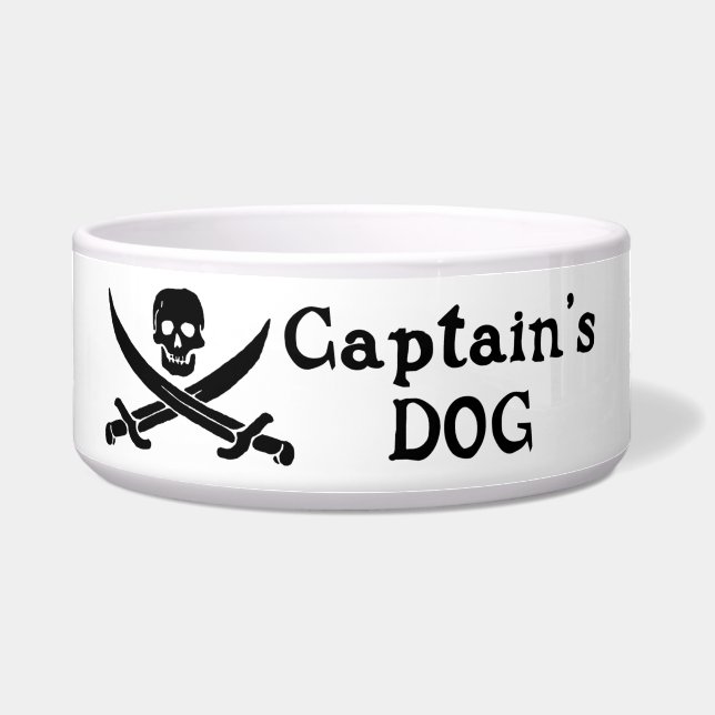 Captain's Dog Dog Bowl (Front)