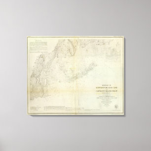 Captain's Island E, W Canvas Print