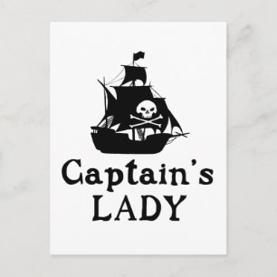 Captain's Lady Postcard
